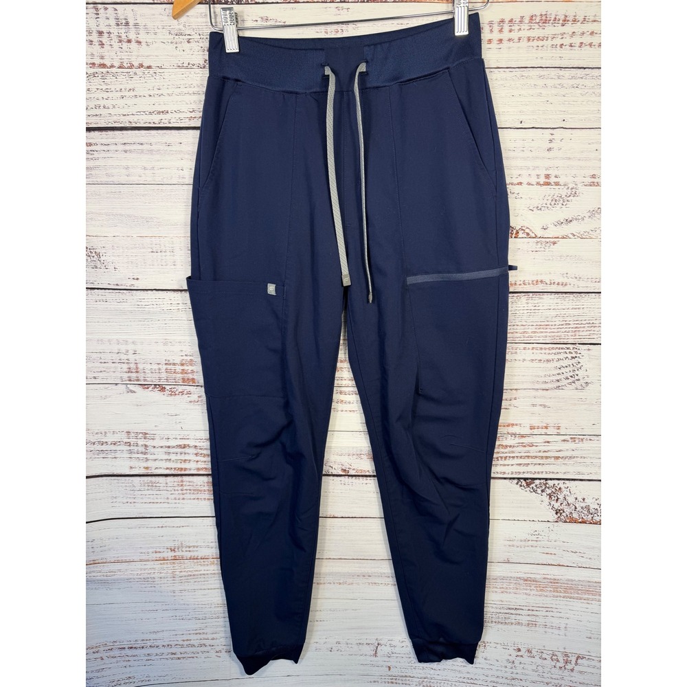 Fabletics Ion Scrub Jogger Pants Womens Small Navy Blue Performance Utility